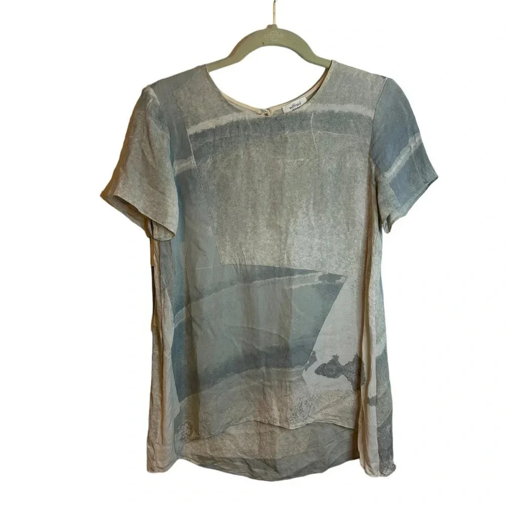 WILFRED CYPRESS SILK BLOUSE